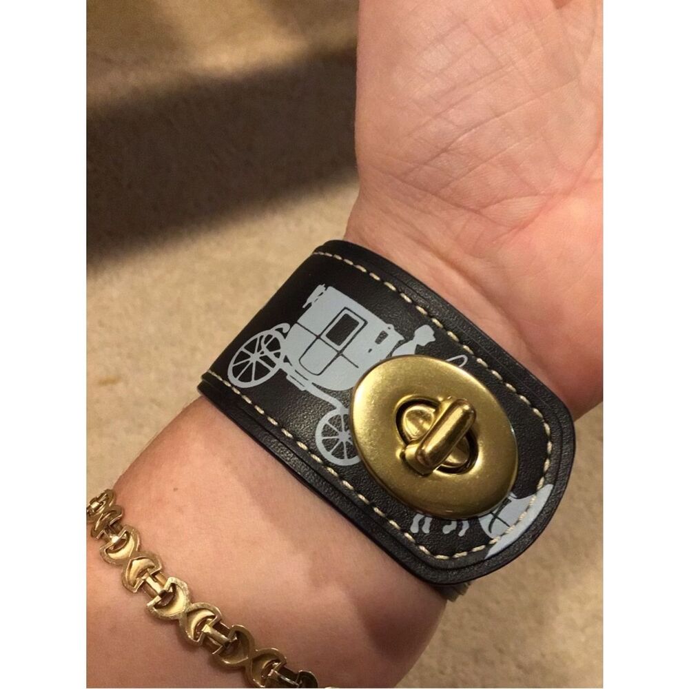 Rare Unisex Coach Horse and Carriage Wrap Bracelet